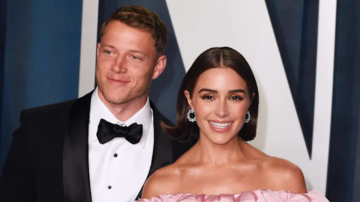 Christian McCaffrey and Olivia Culpo